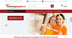 Desktop Screenshot of movingsupplies.ca